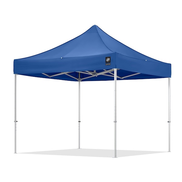 E-Z Up Freedom83 Shelter, 10' W x 10' L, TAA Compliant, Berry Amendment, Aluminum Frame, Royal Blue Top F83KCB10RB - main